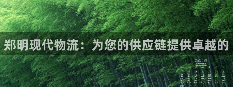 28圈登录流程：郑明现代物流：为您的